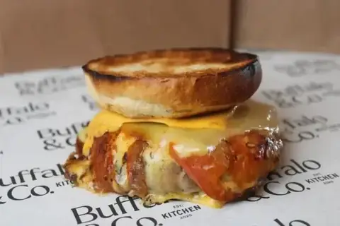 A cheese and tomato toastie