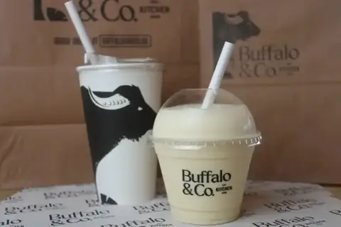 Milkshakes made up at the counter